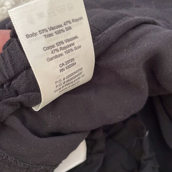 𝅺Wilfred Aritzia Tie Waist Relaxed Dress Pants/Joggers Size XS Black - Picture 8 of 11